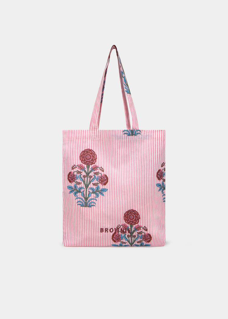 Floral striped pareo towel