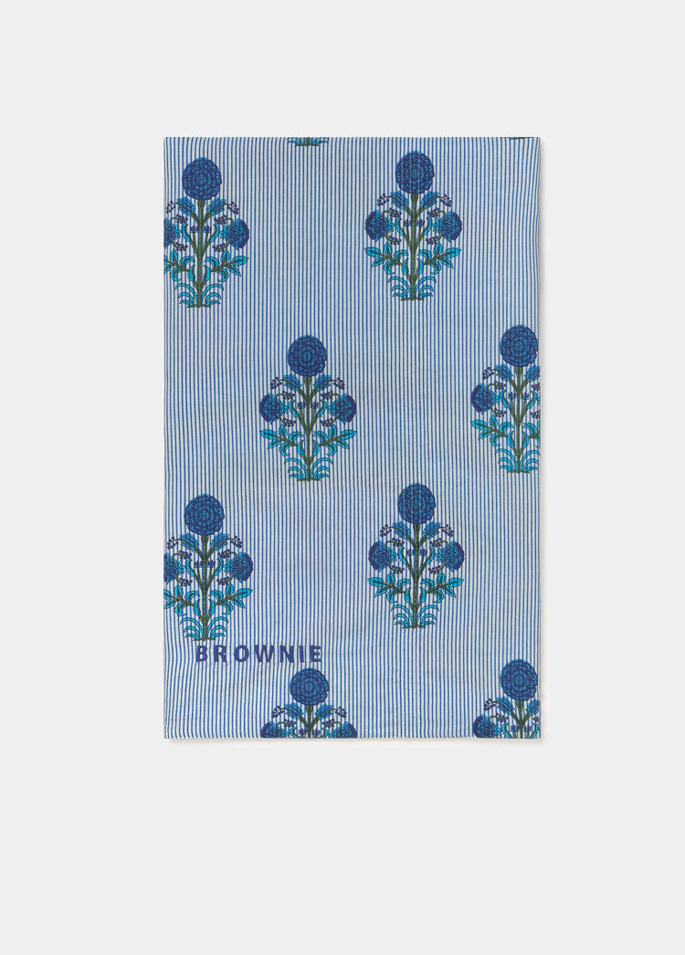 Floral striped pareo towel