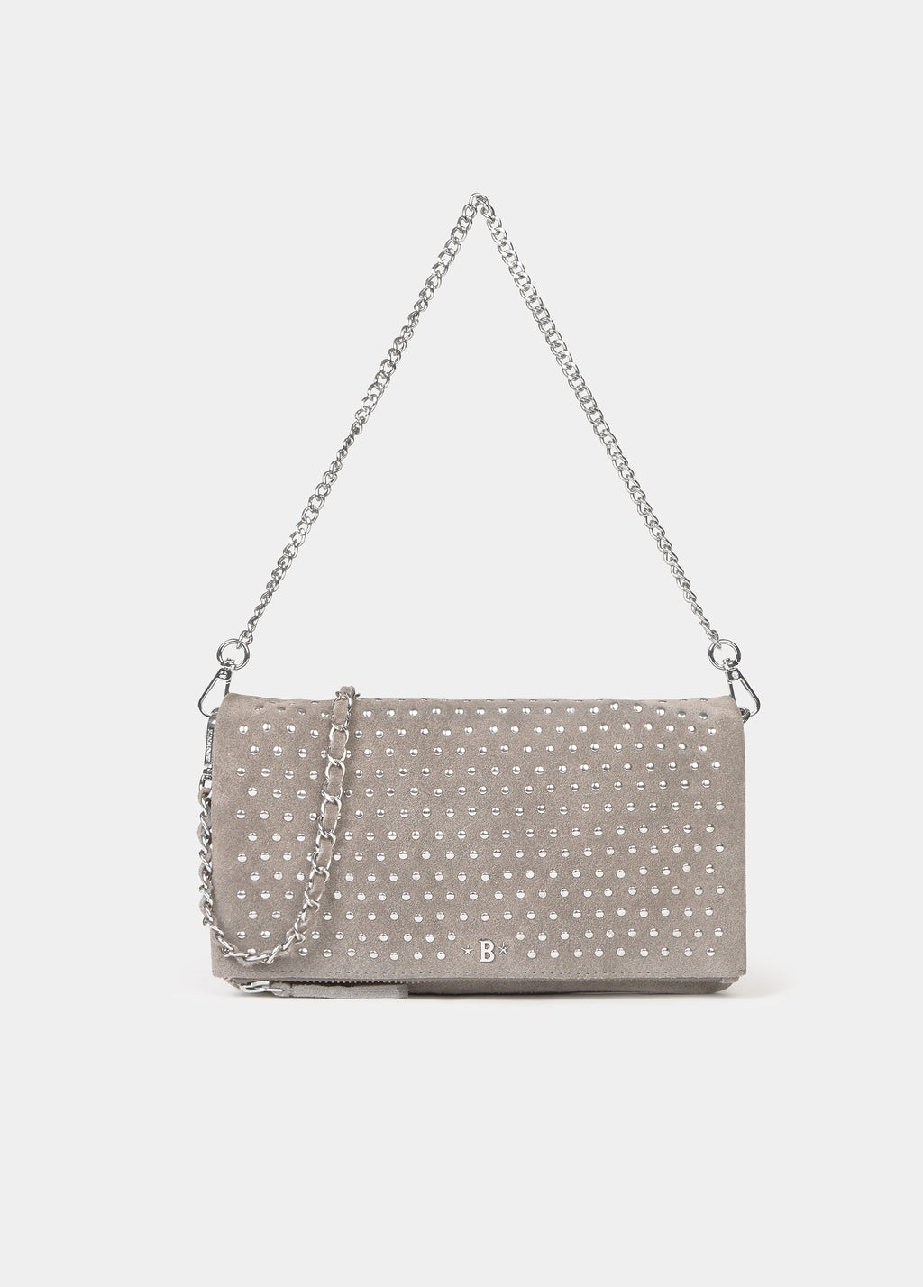 Leather Studded Flap Bag