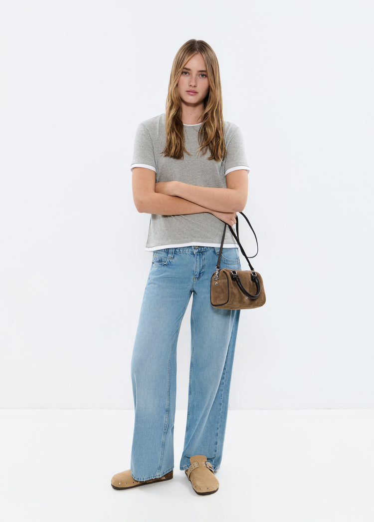 Bolso bowling cuero