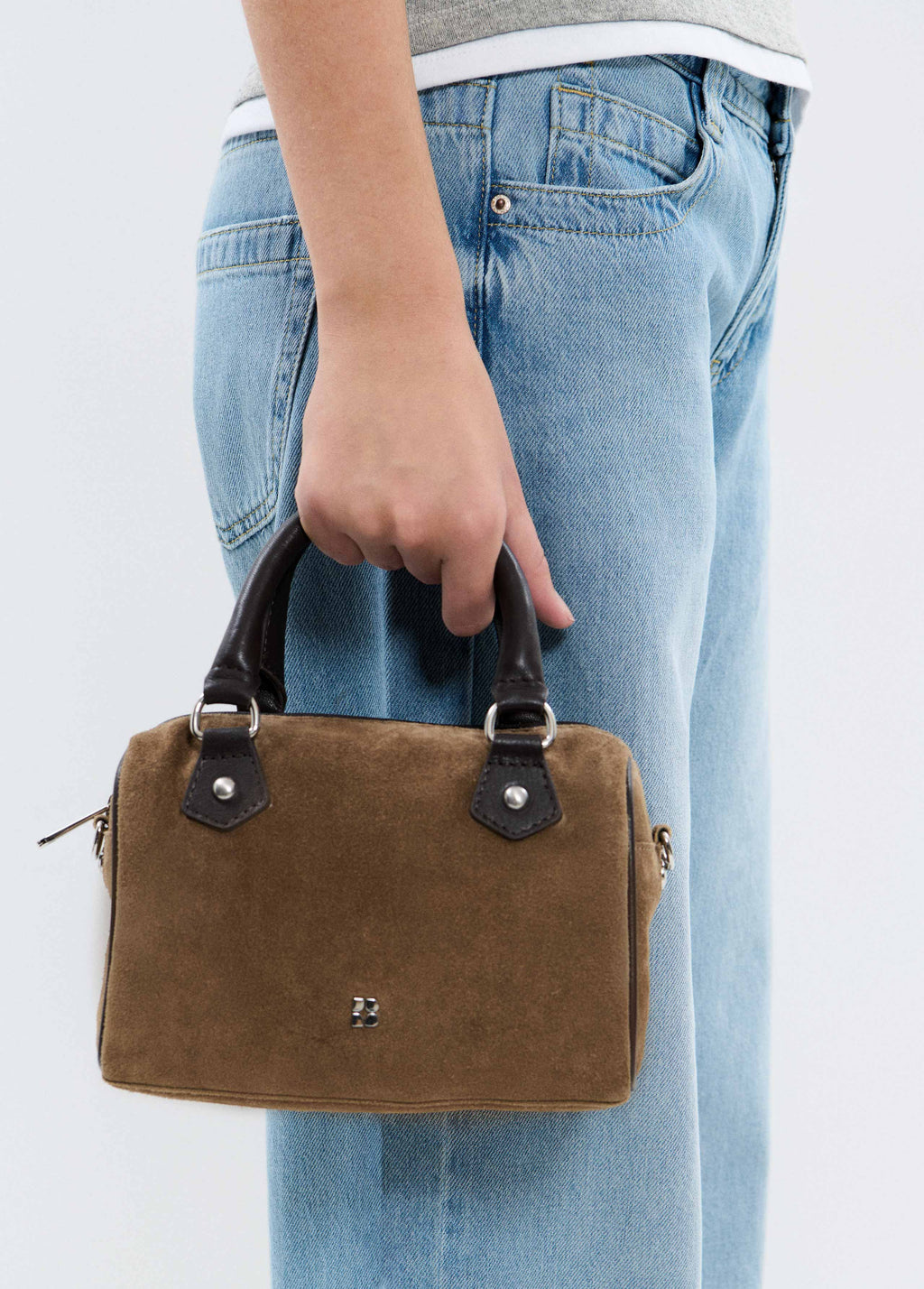 Leather bowling bag