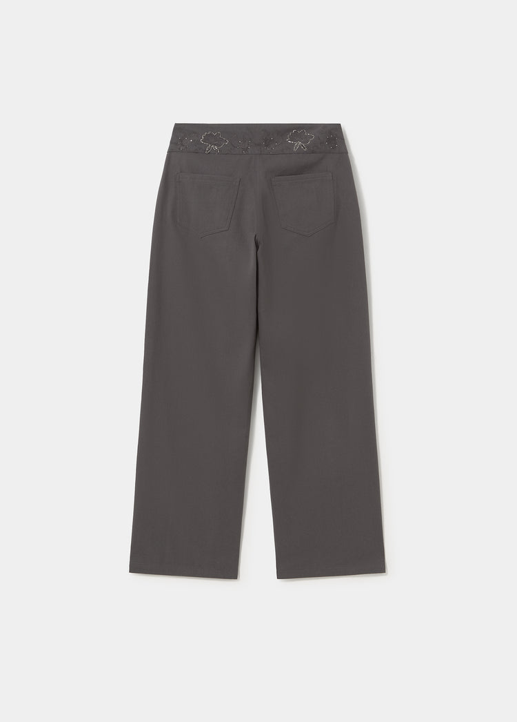 Beaded waist pants