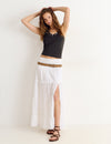 Falda larga smock
