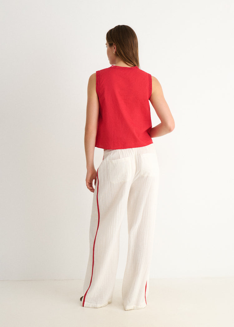 Blusa tirantes laces