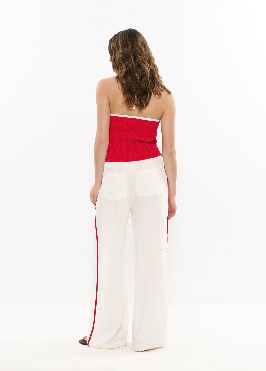 Long pants with side stripe