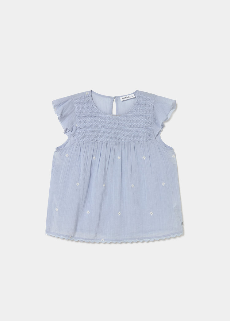 Blusa smock bordados
