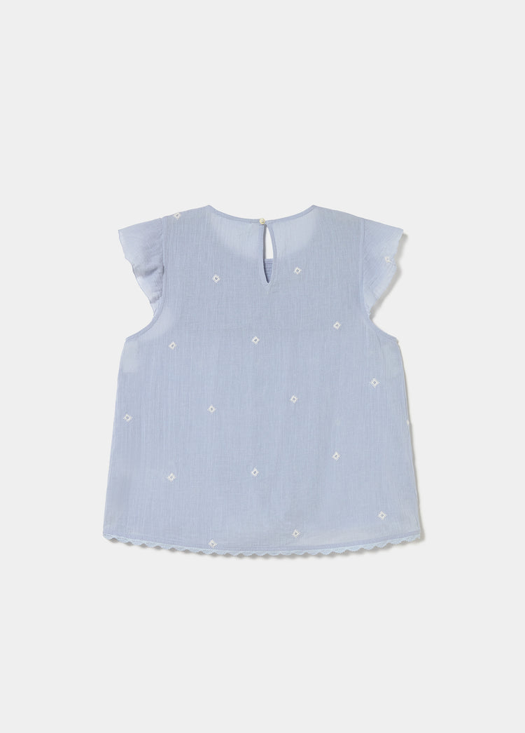 Blusa smock bordados
