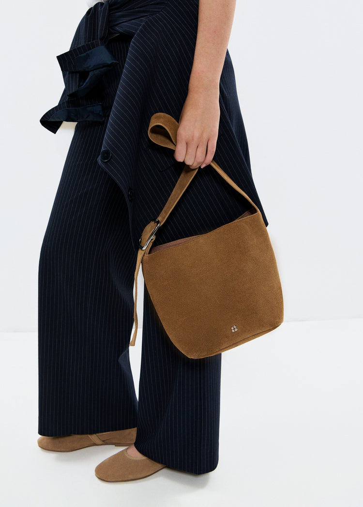 Ledertasche mit Zugband