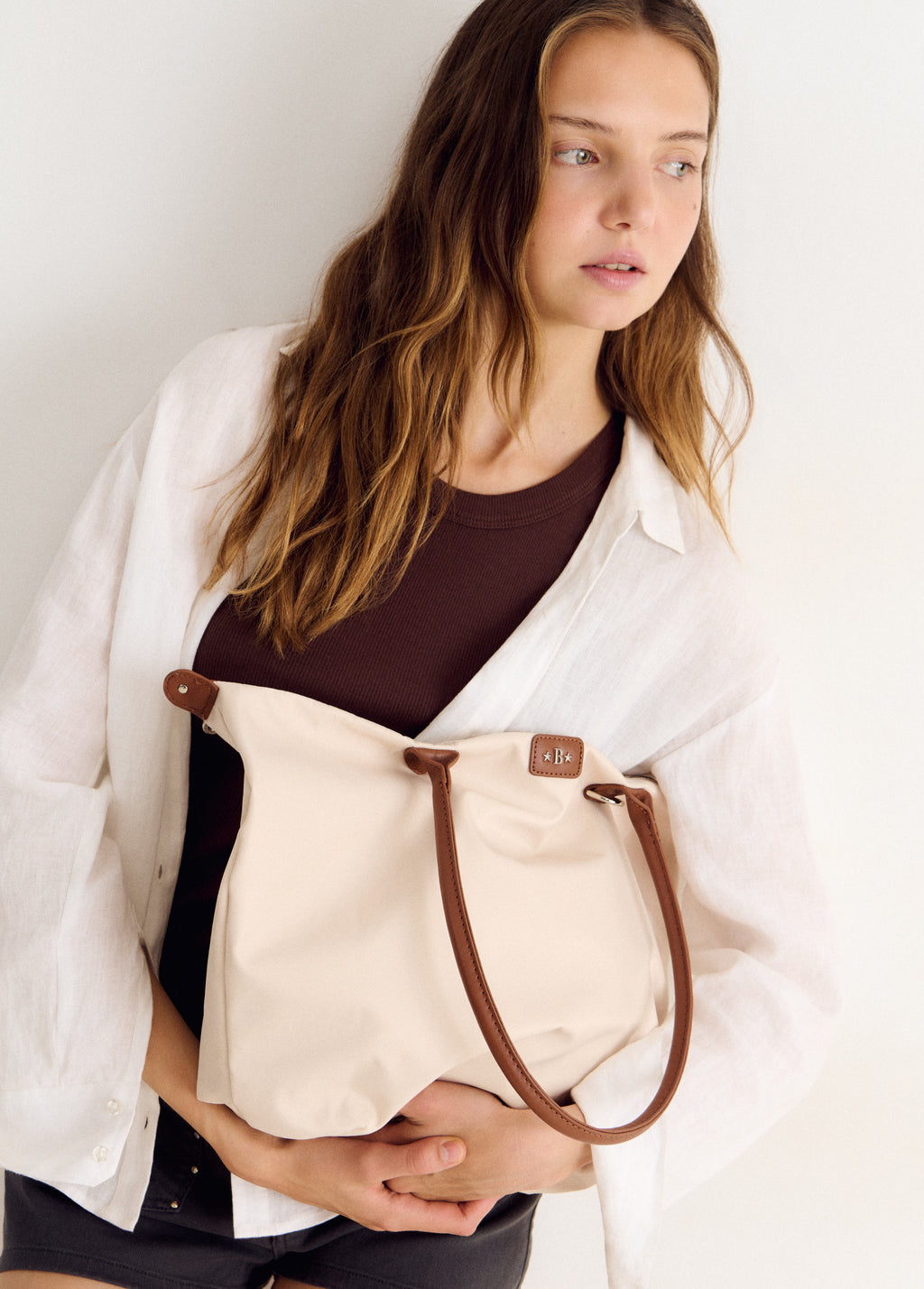 Nylon shopper bag