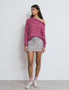Wide waist skirt