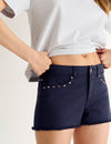 Short tachas estrellas