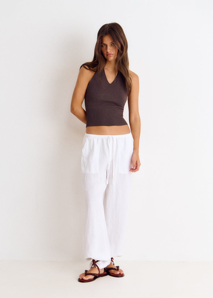 Top halter all’uncinetto