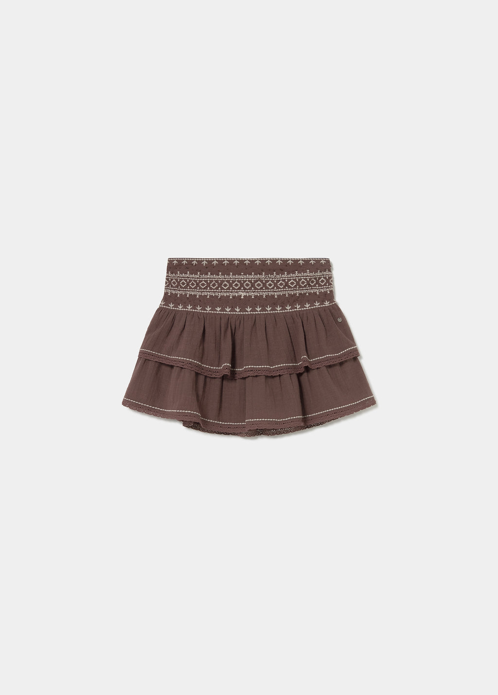 Short skirt with ruffles