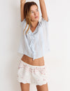 Short met kruissteek