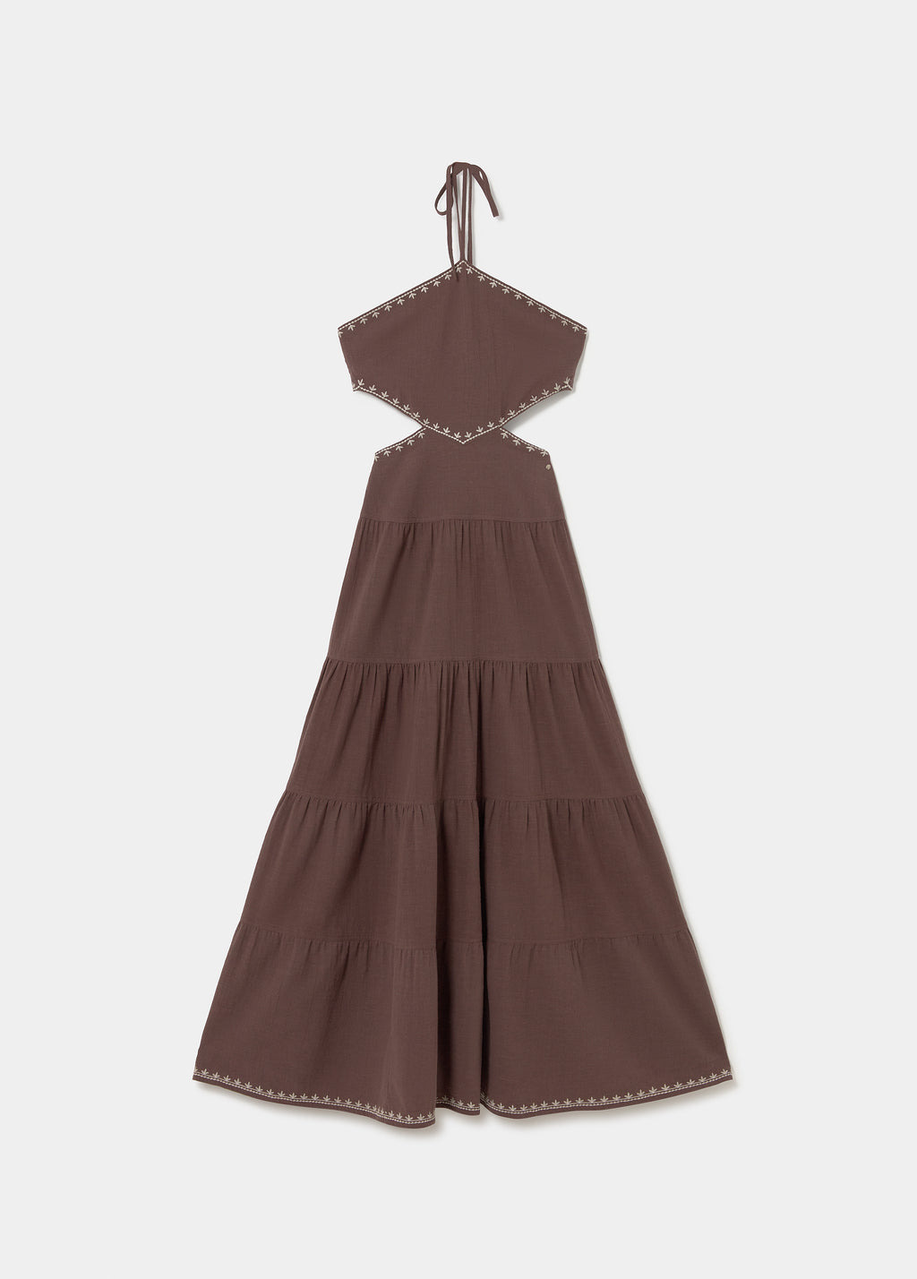 Long dress with cut-out detail
