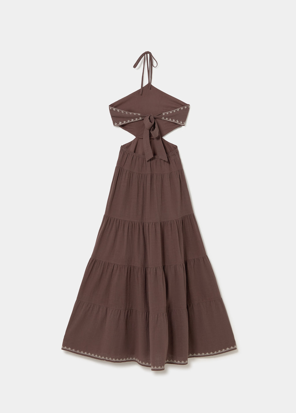Long dress with cut-out detail