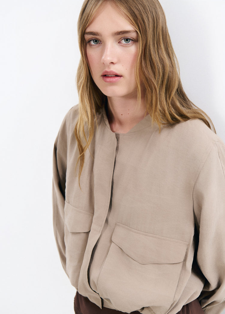 Flowy bomber jacket