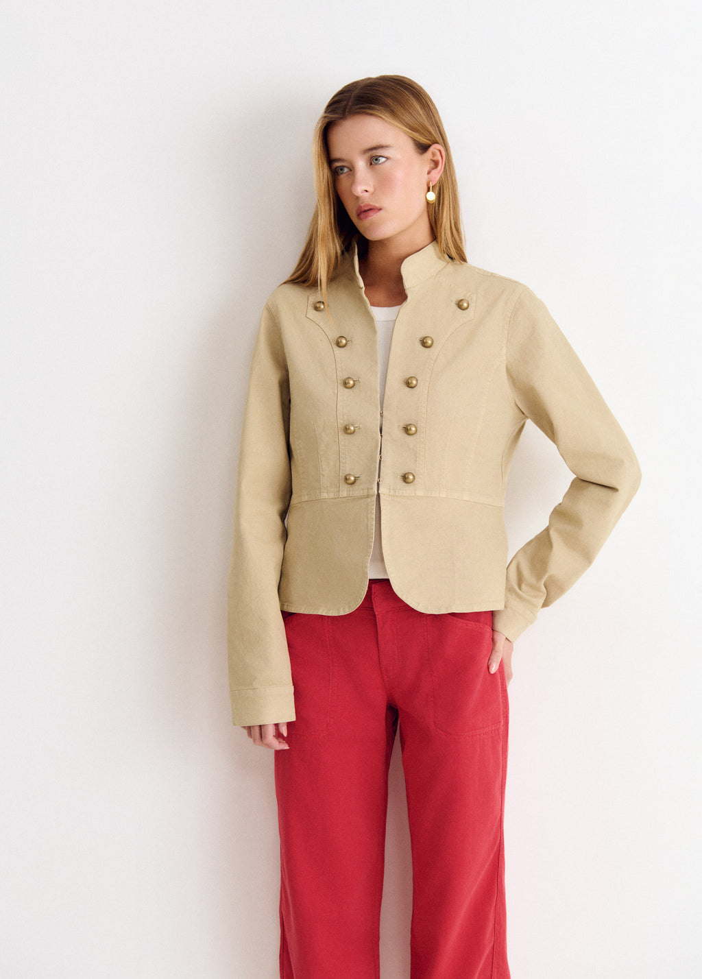 Buttoned jacket