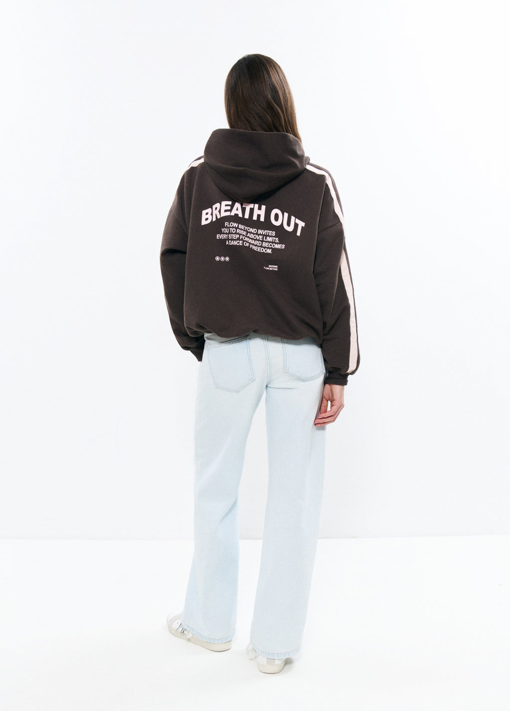 Hoodie with stripes