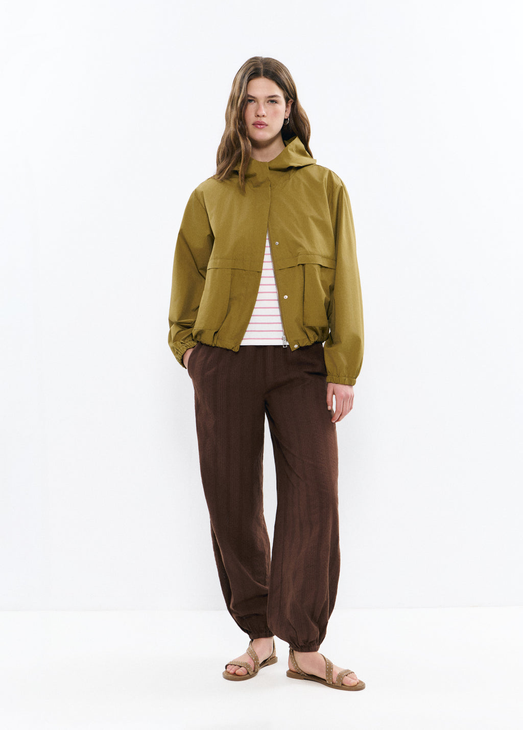 Parka en coton avec capuche