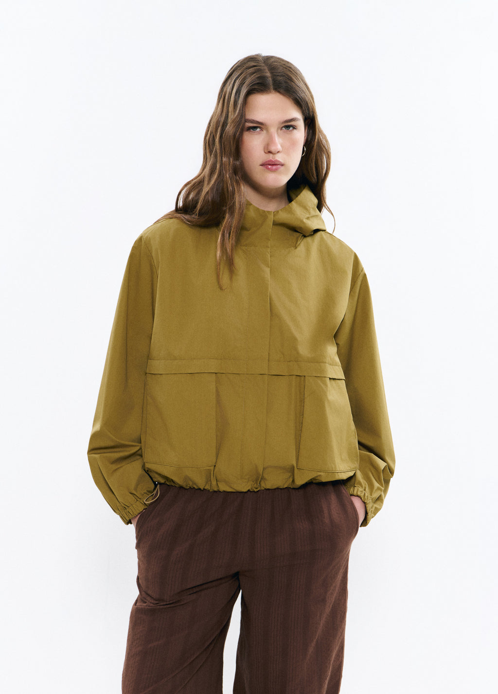 Parka en coton avec capuche