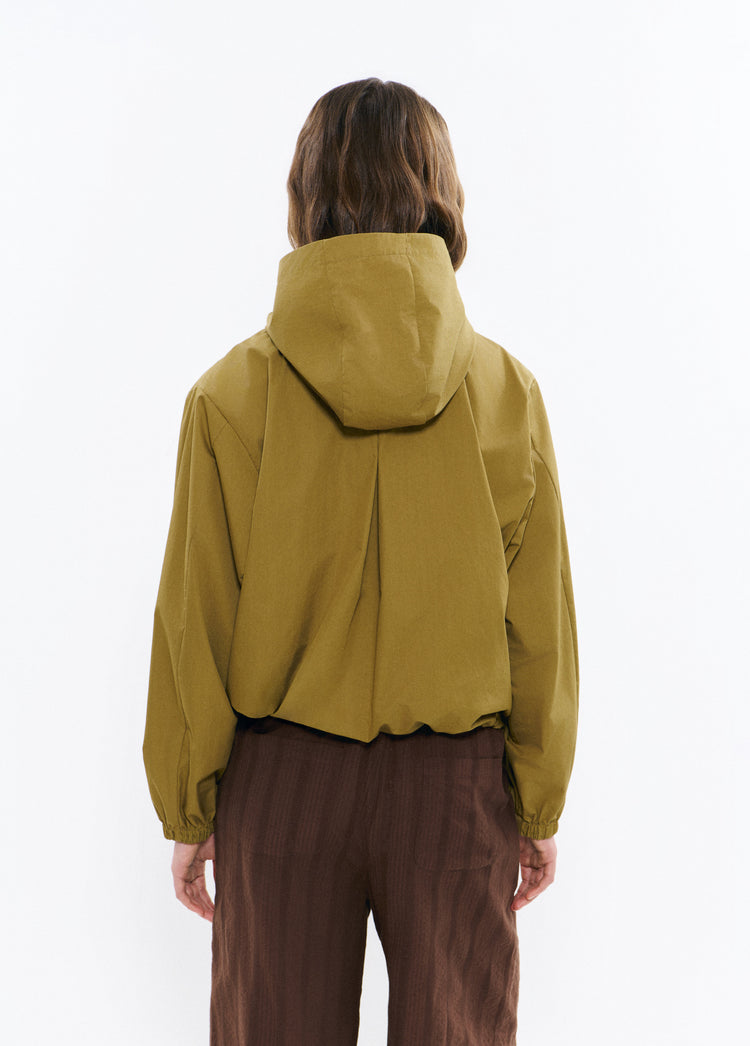 Cotton parka with hood