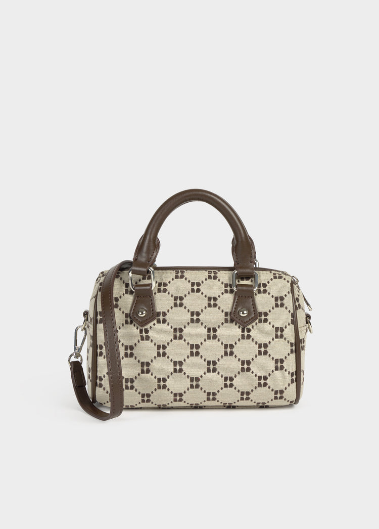 Bowling-Tasche aus Jacquard mit Logo  