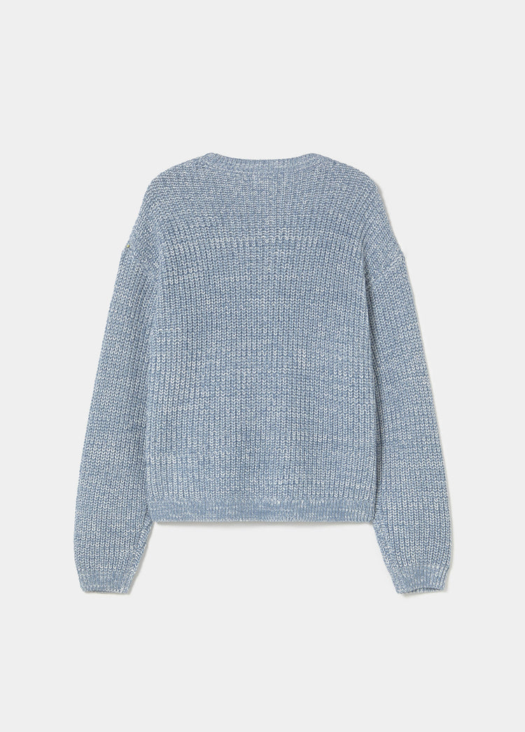 Mixed yarn sweater