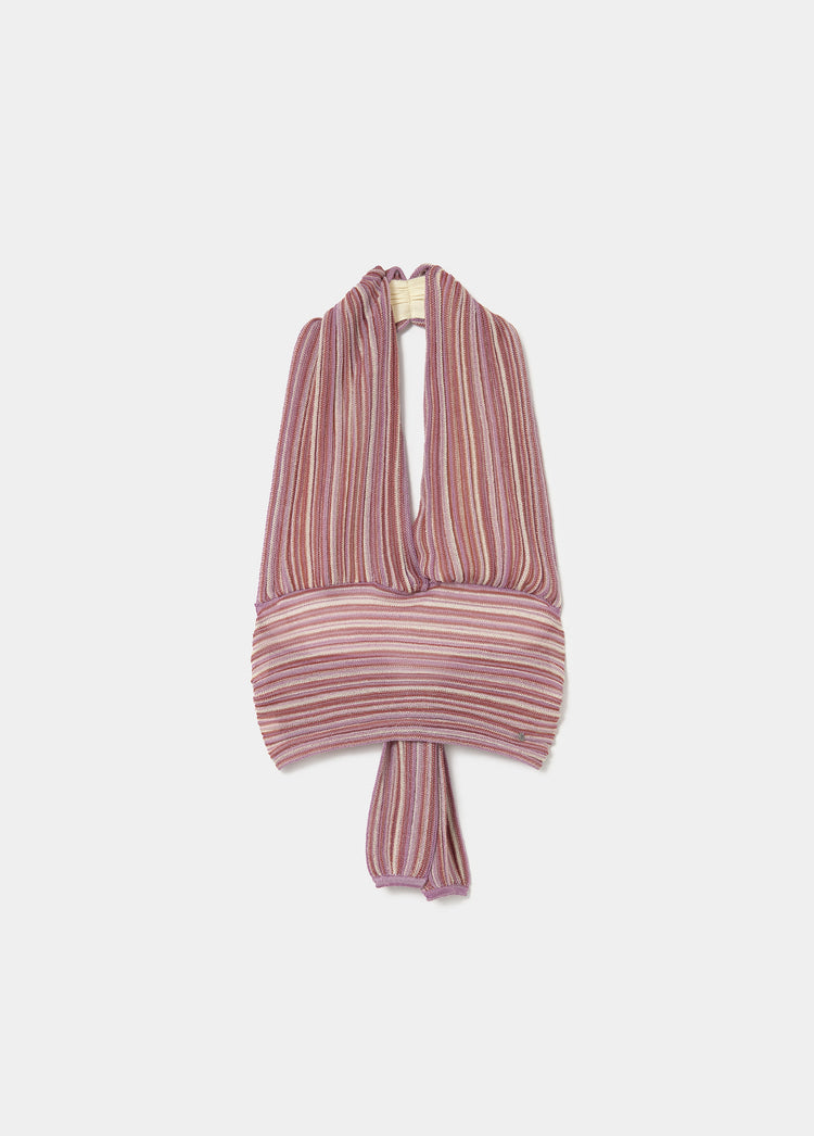 Halter scarf top
