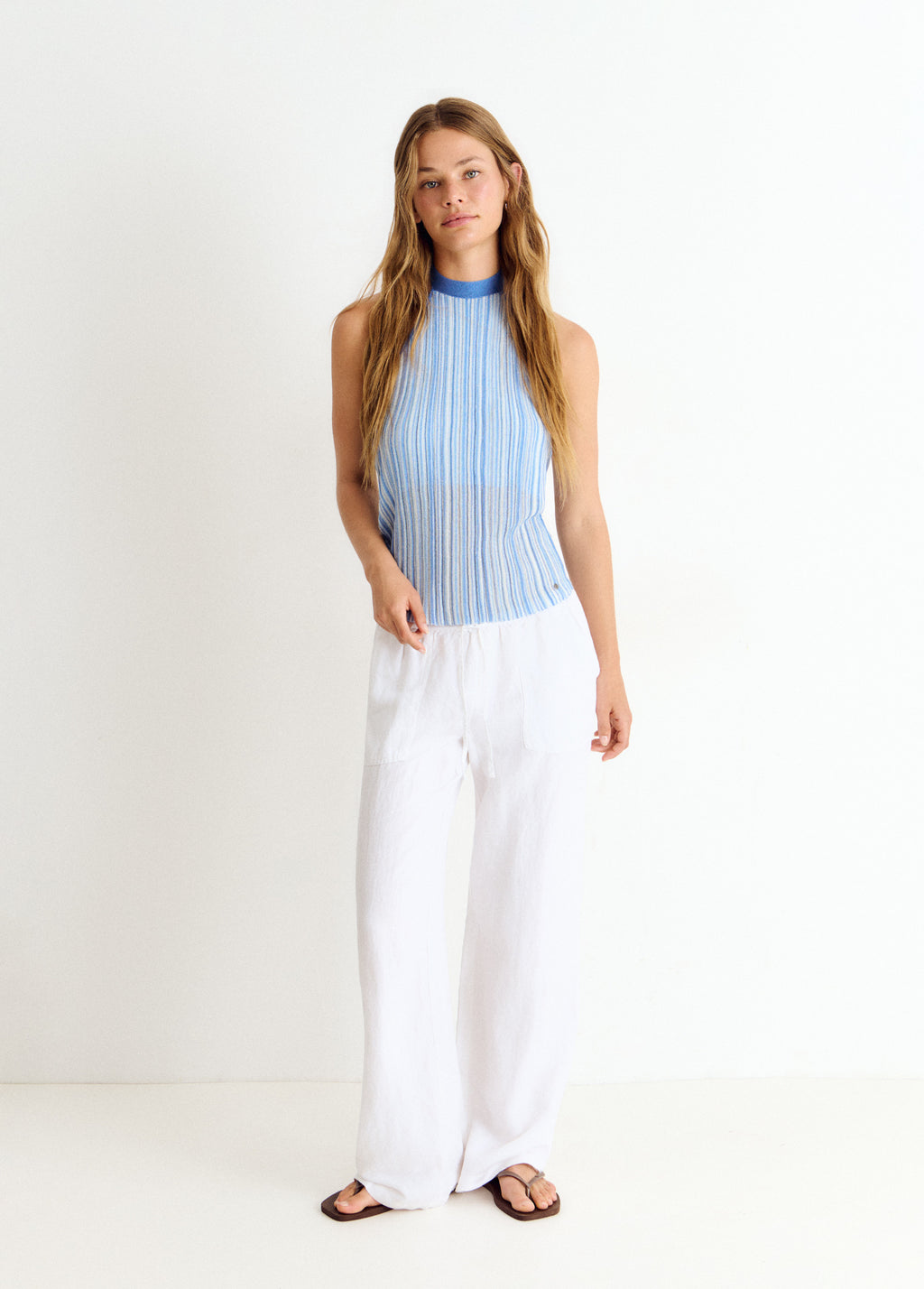 Top halter hilo
