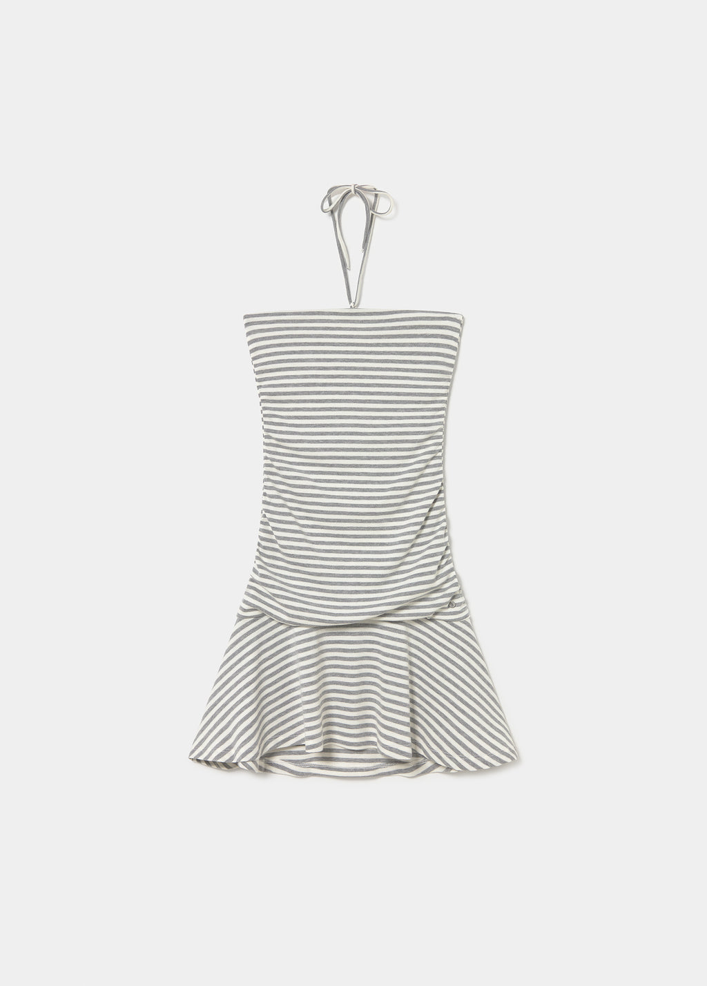 Robe drapée rayures