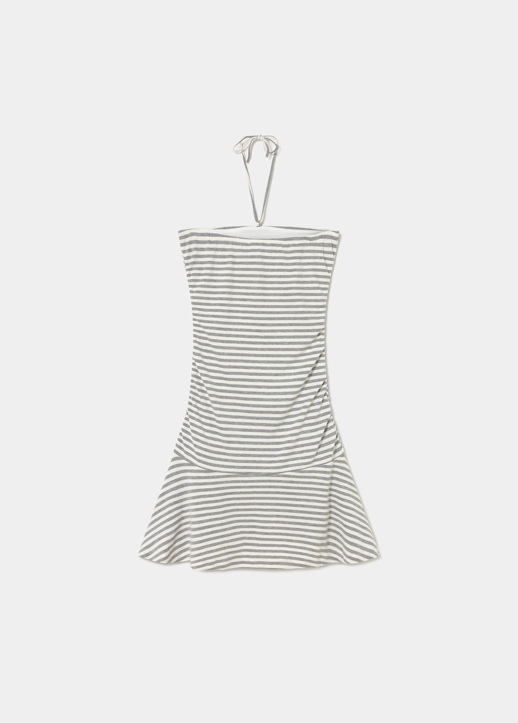 Robe drapée rayures