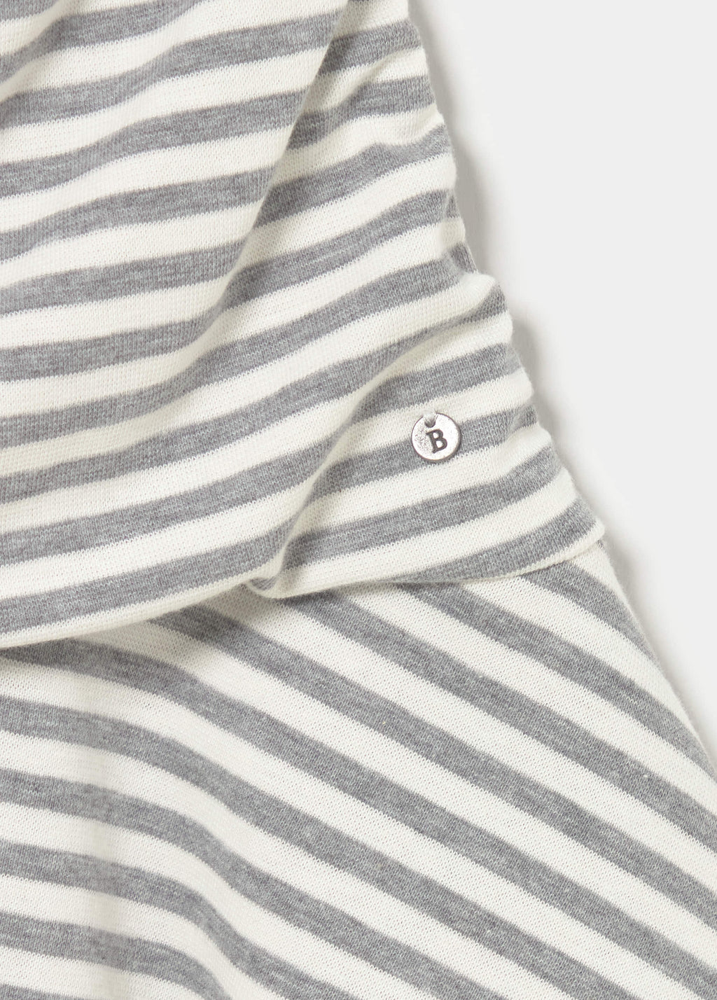 Robe drapée rayures