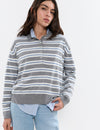 Gestreifter Polopullover
