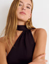 Top asymétrique écharpe