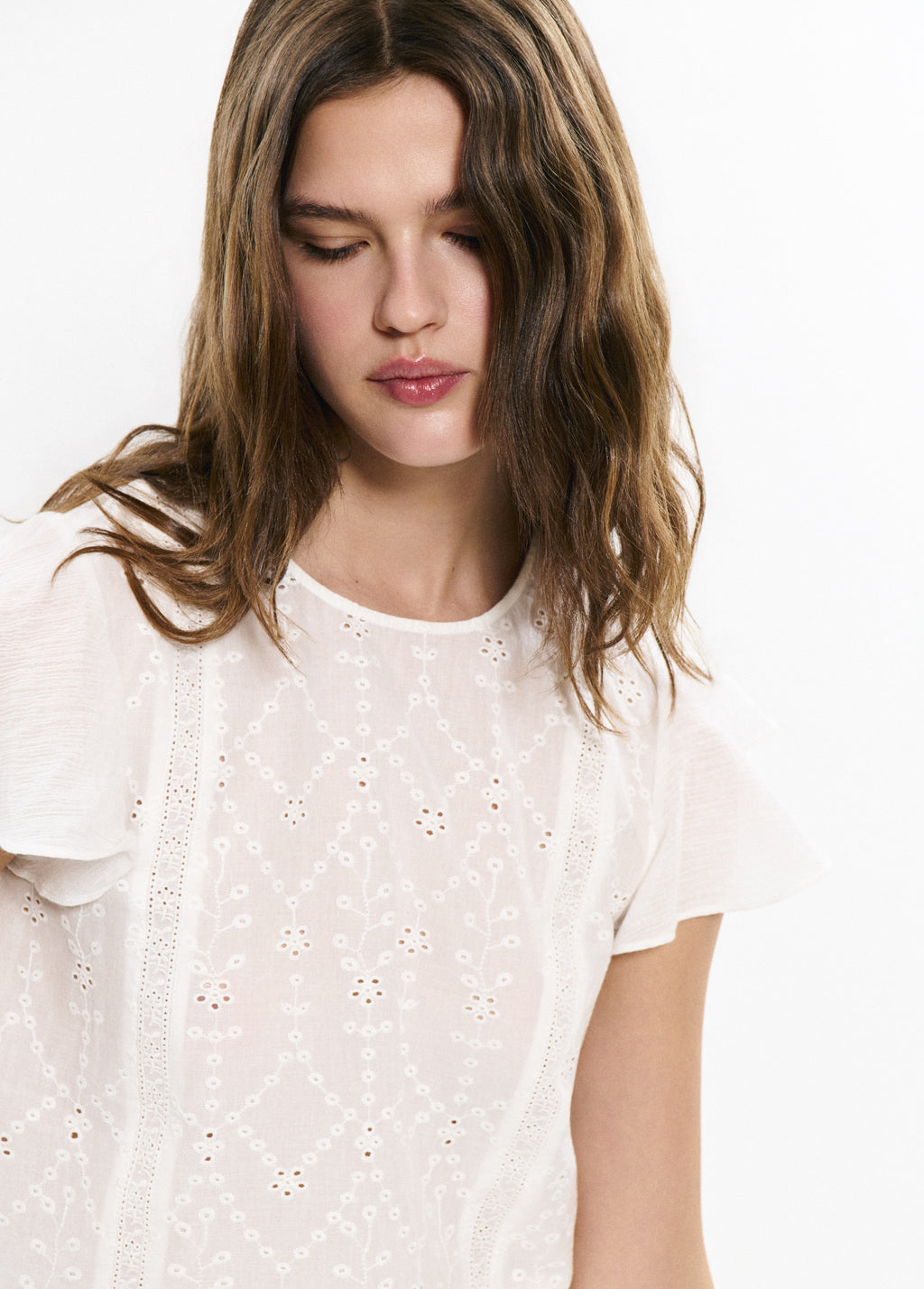 Blouse met strikjes op de rug