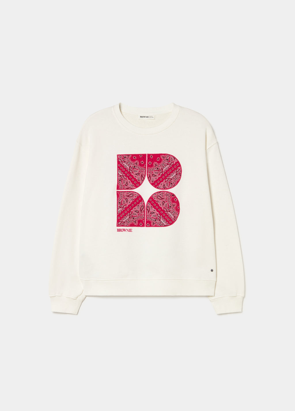 Embroidered bandana sweatshirt