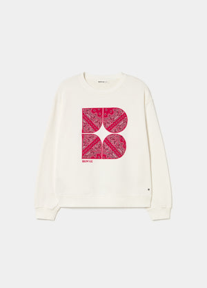 Embroidered bandana sweatshirt