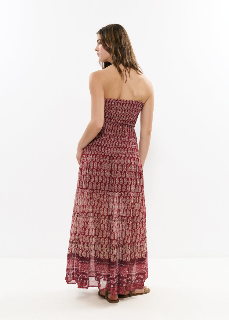 Printed coated dress