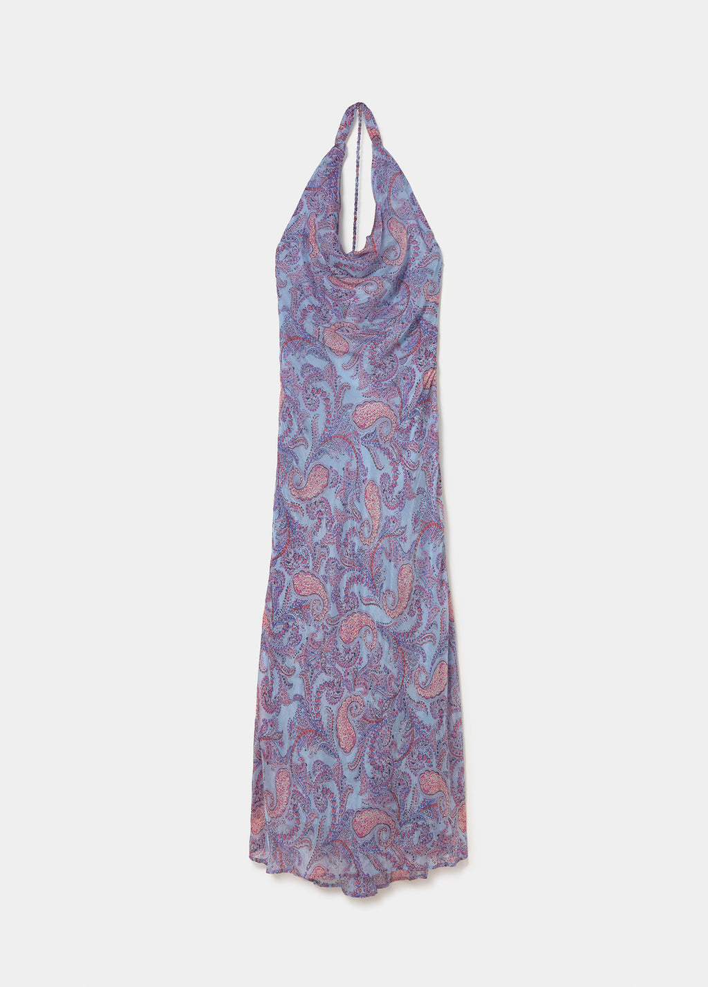 Printed draped dress