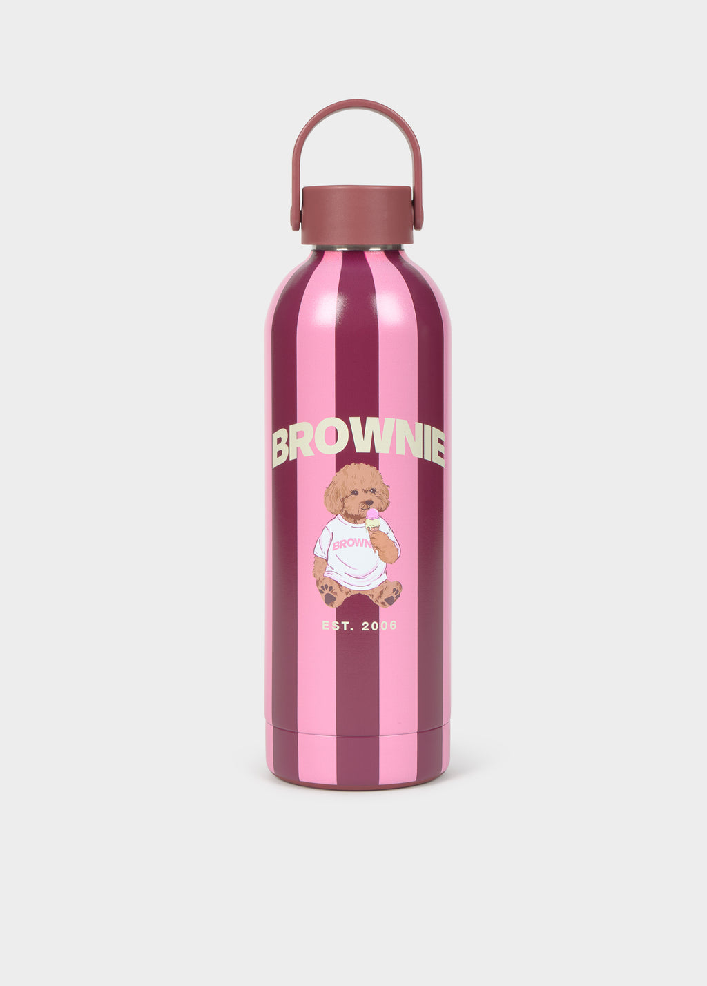 Botella rayas perro
