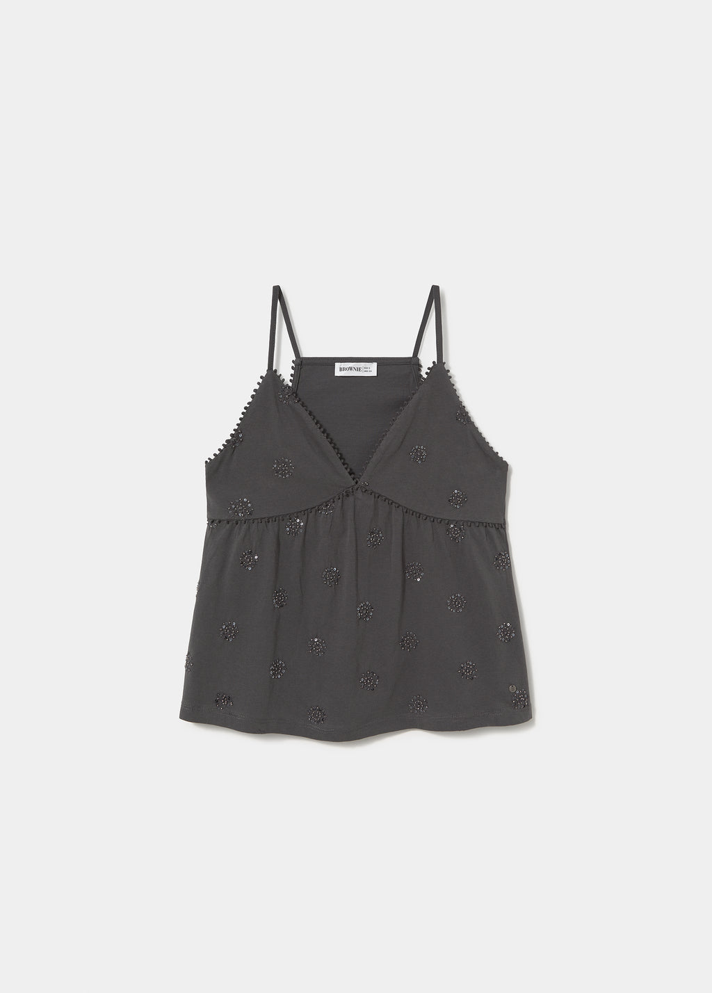 Sequin embroidered top
