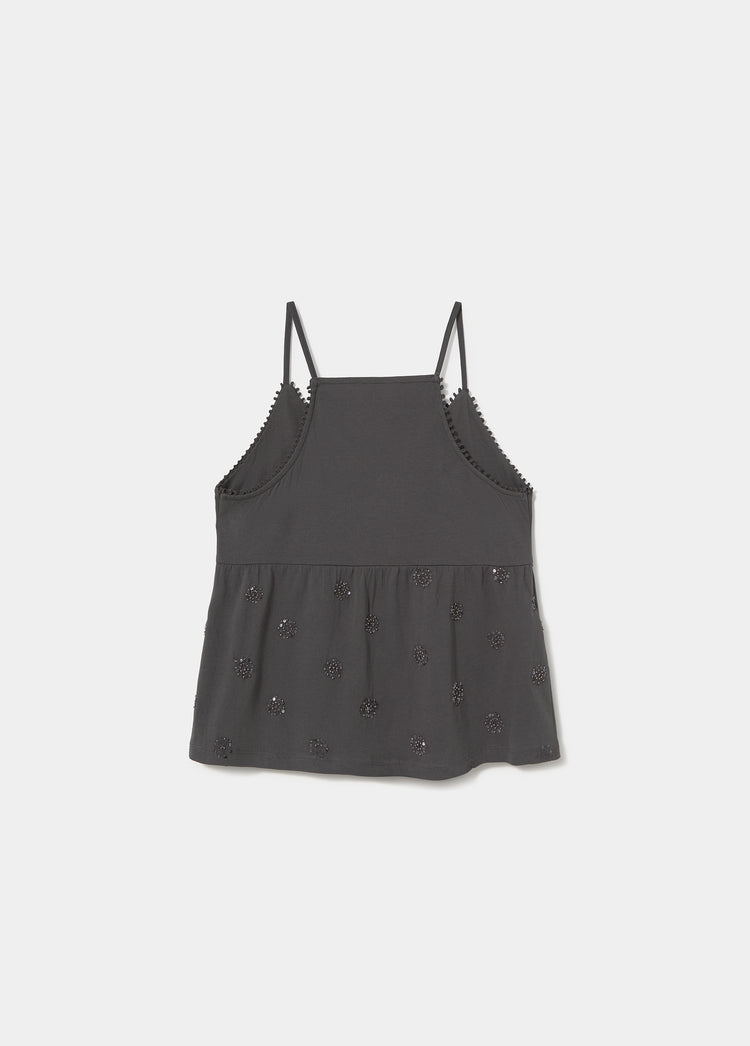 Sequin embroidered top