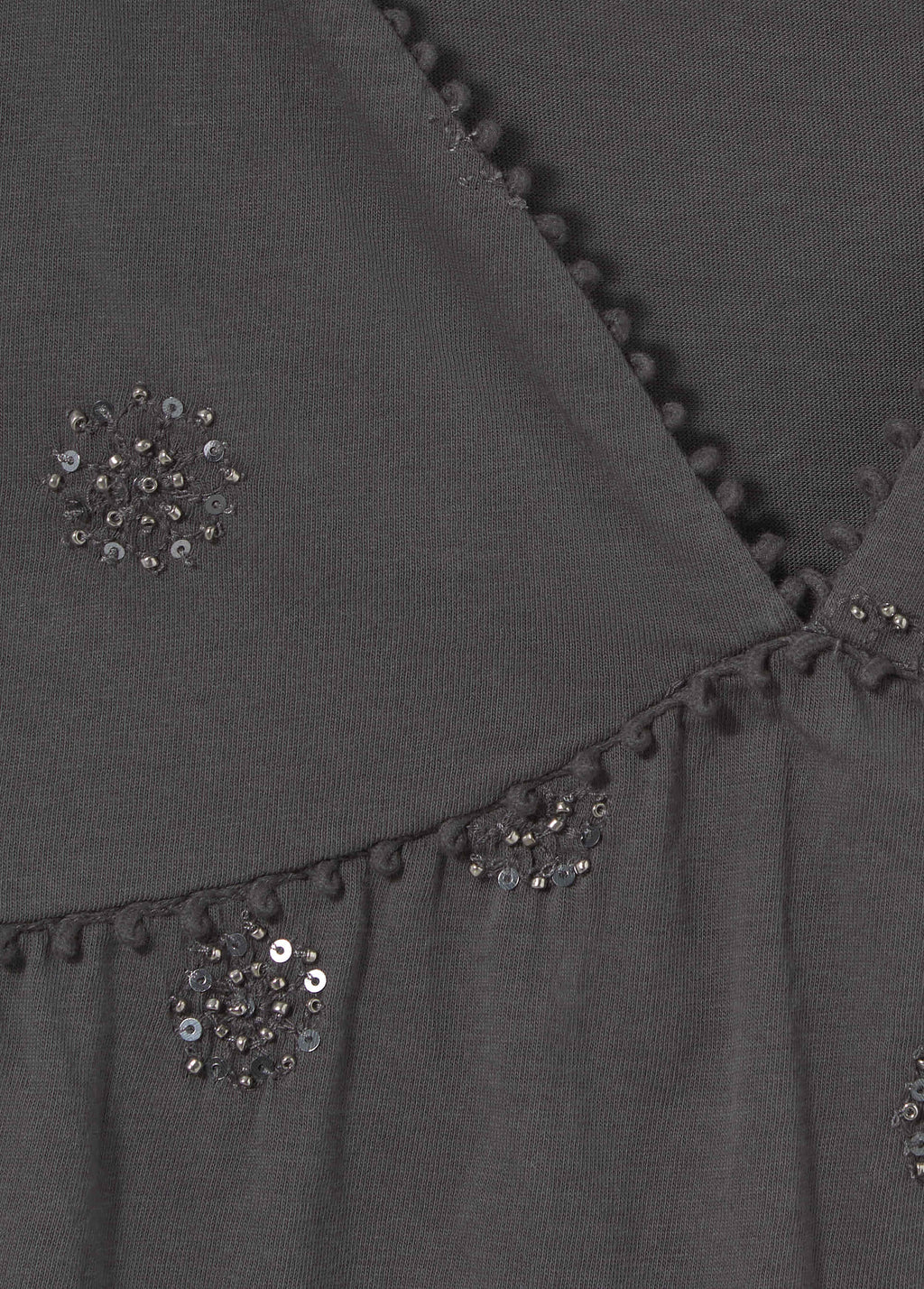 Sequin embroidered top