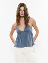 Lace strap top