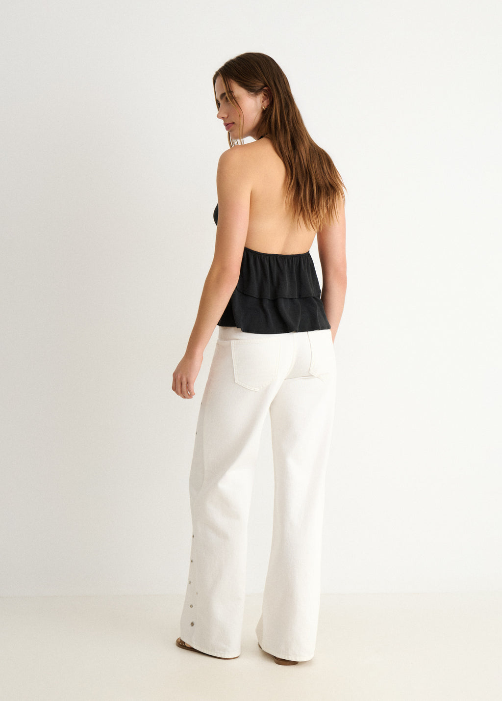 Pantalón eyelets allover