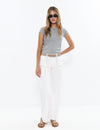 Culotte pants with studs