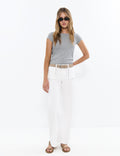 Culotte pants with studs