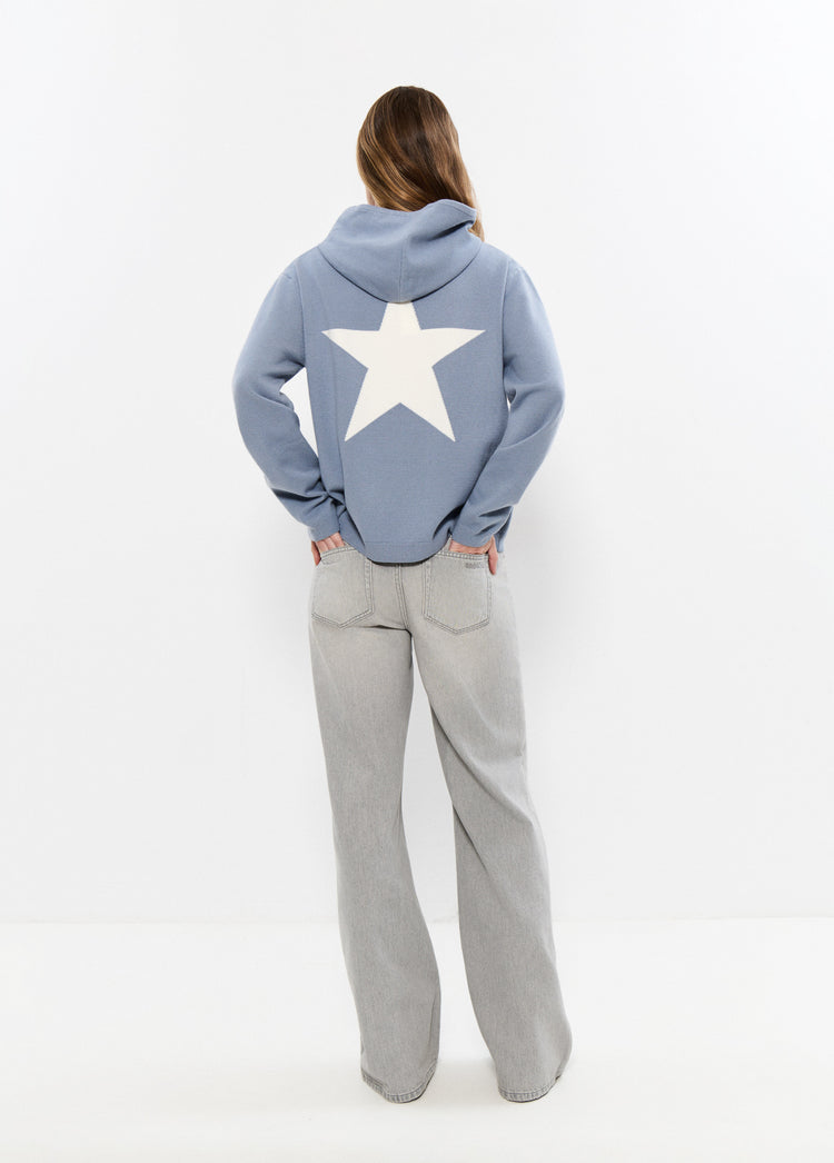 Camisola com capuz e estrela