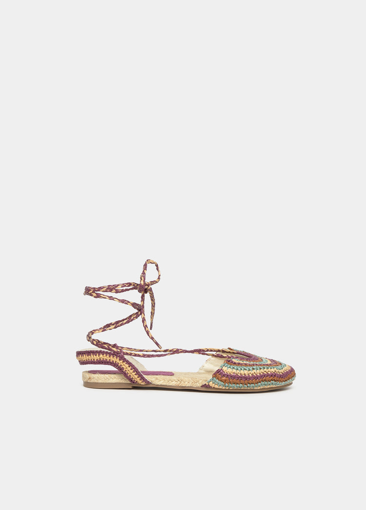 Braided jute sandals